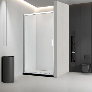 Душевая дверь Veconi Vianno VN-46, 1500x1950, хром, стекло прозрачное